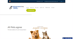 Desktop Screenshot of pettransportationturkey.com